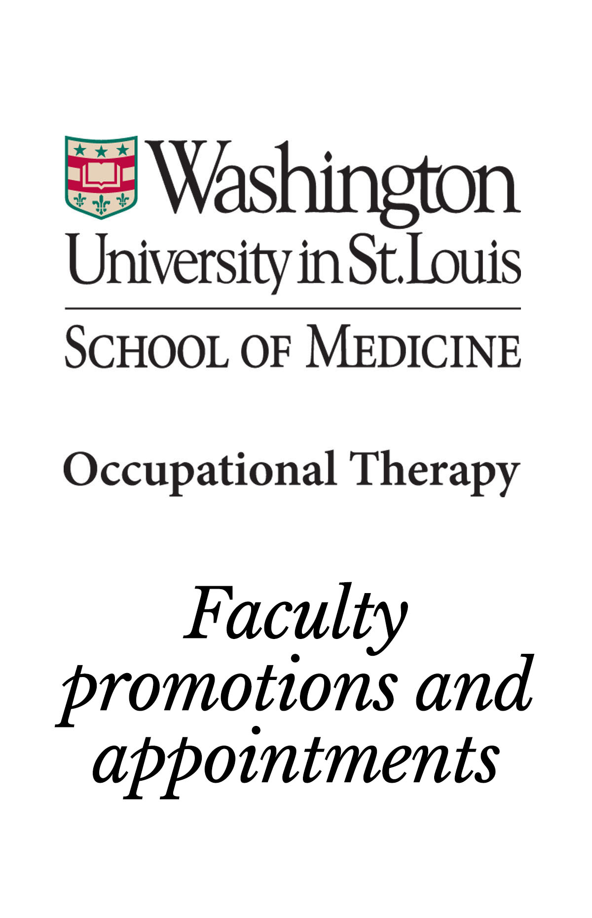 Faculty promotions and appointments