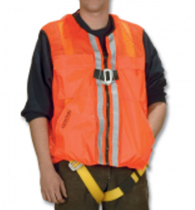 Orange Mesh Construction Tux