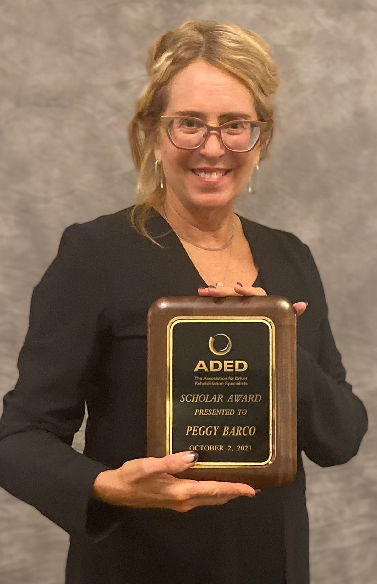 Barco receives ADED's 2023 Scholar Award
