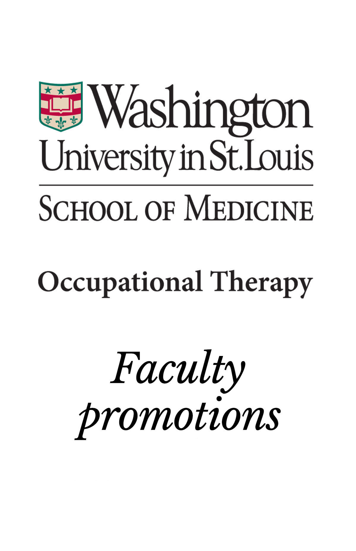 Faculty promotions